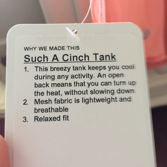 lululemon Such A Cinch Tank NWT - Picture 11 of 11